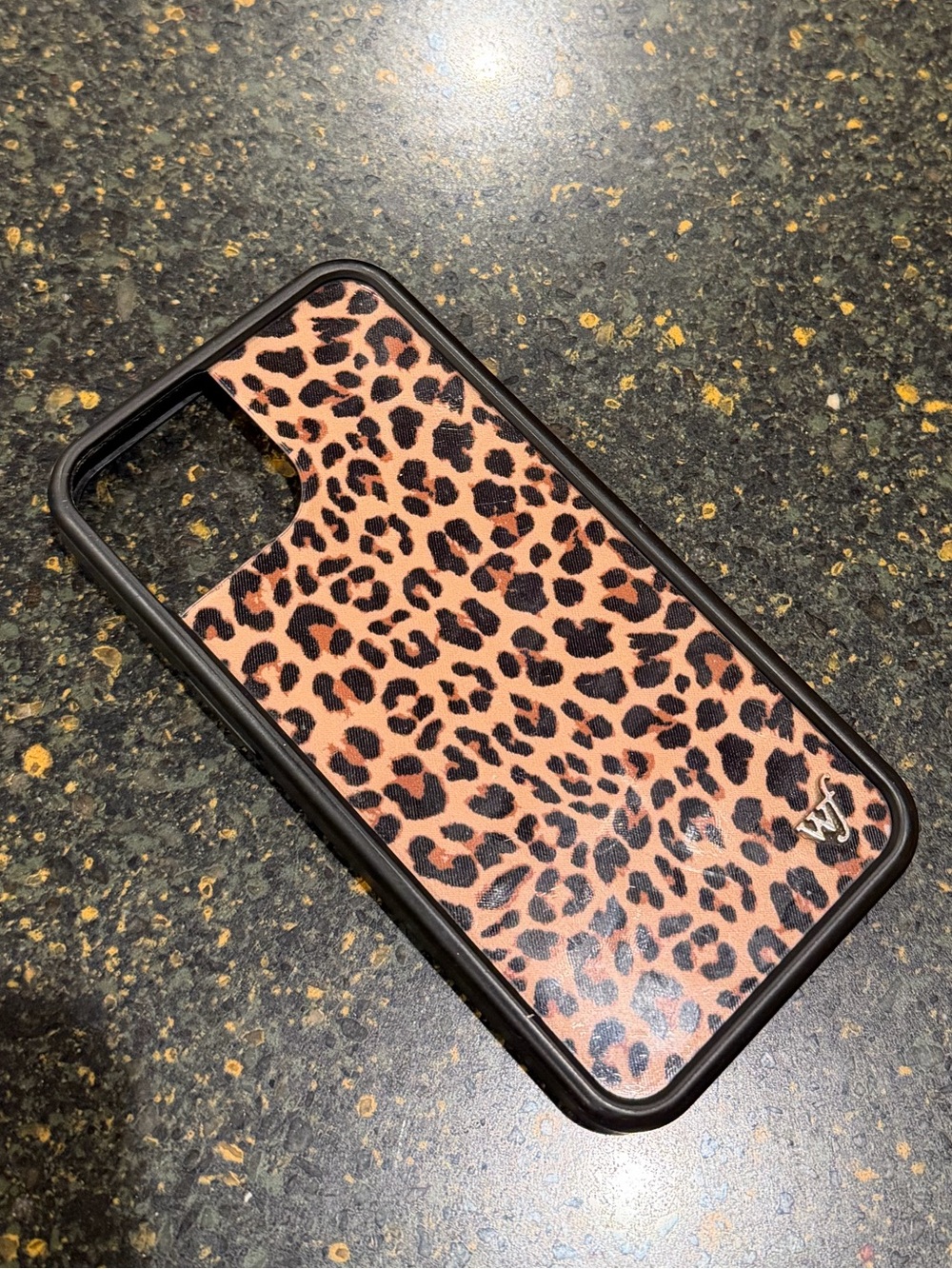 Leopard Print Protective Phone Case - Pink/Brown
